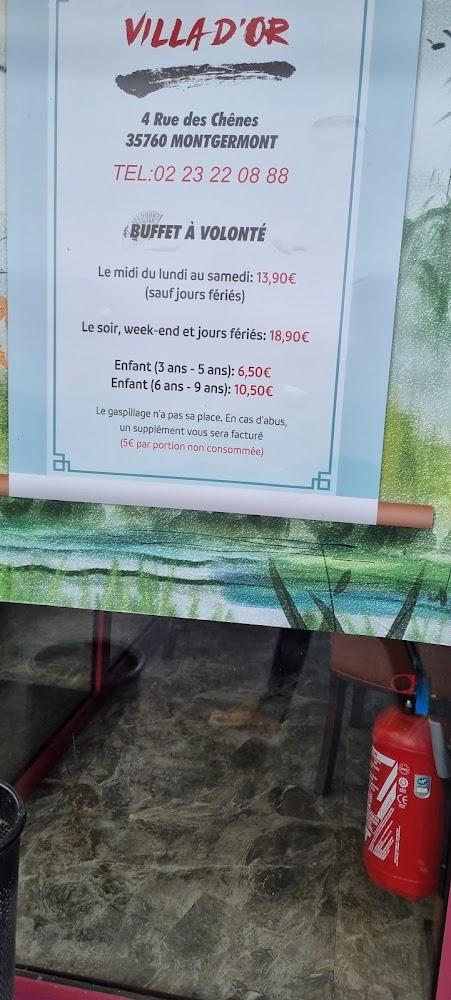 Villa d'or - Menu Image 1