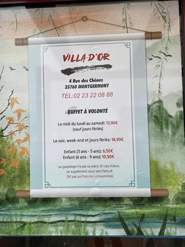 Villa d'or - Menu Image 2