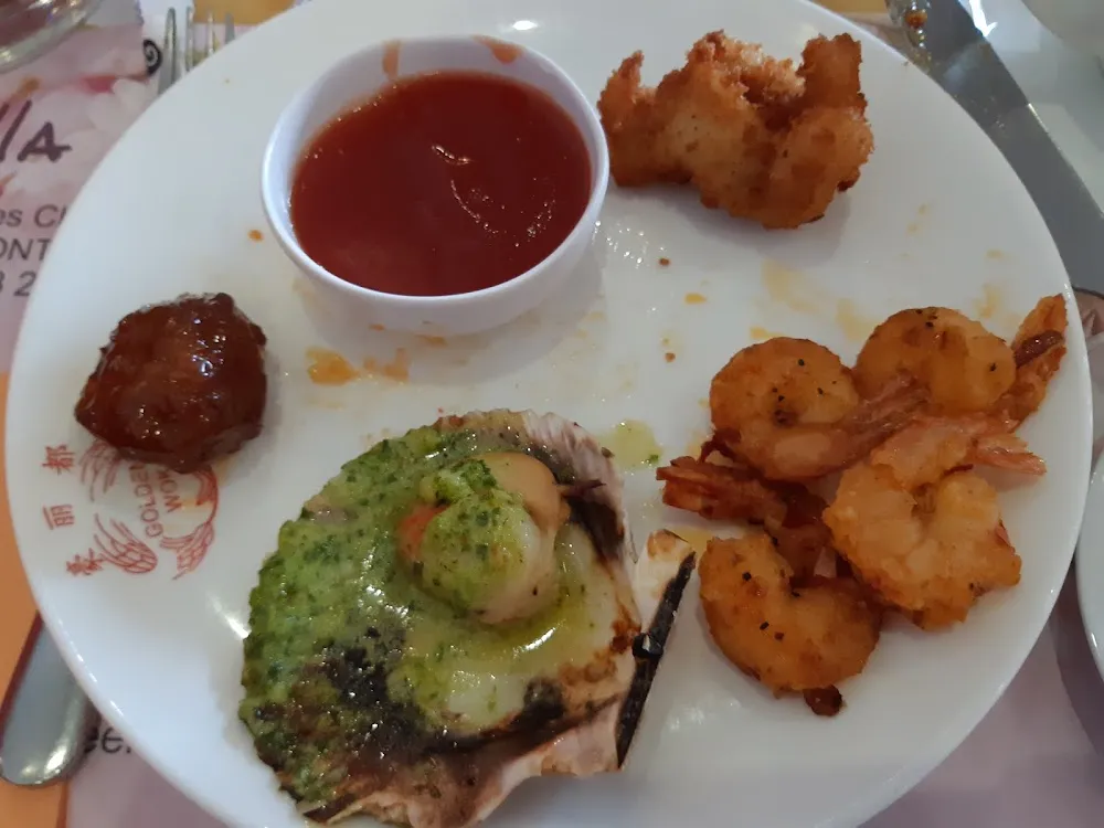 Pétoncle Boulette Poulet Crevette Poivre